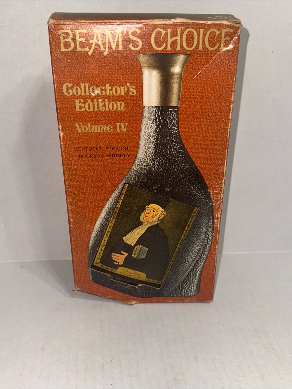 Vintage 1969 Jim Beam's Choice Bourbon Decanter The Judge Manet Modern Masters